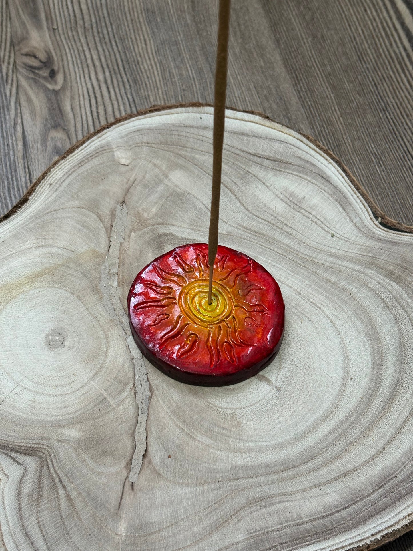 Incense Stand (Spiral Sun)