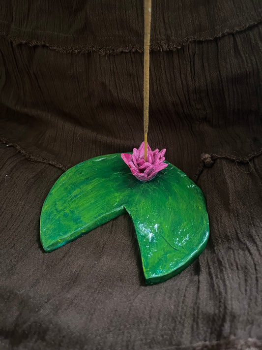 Water Lily on a Lily Pad