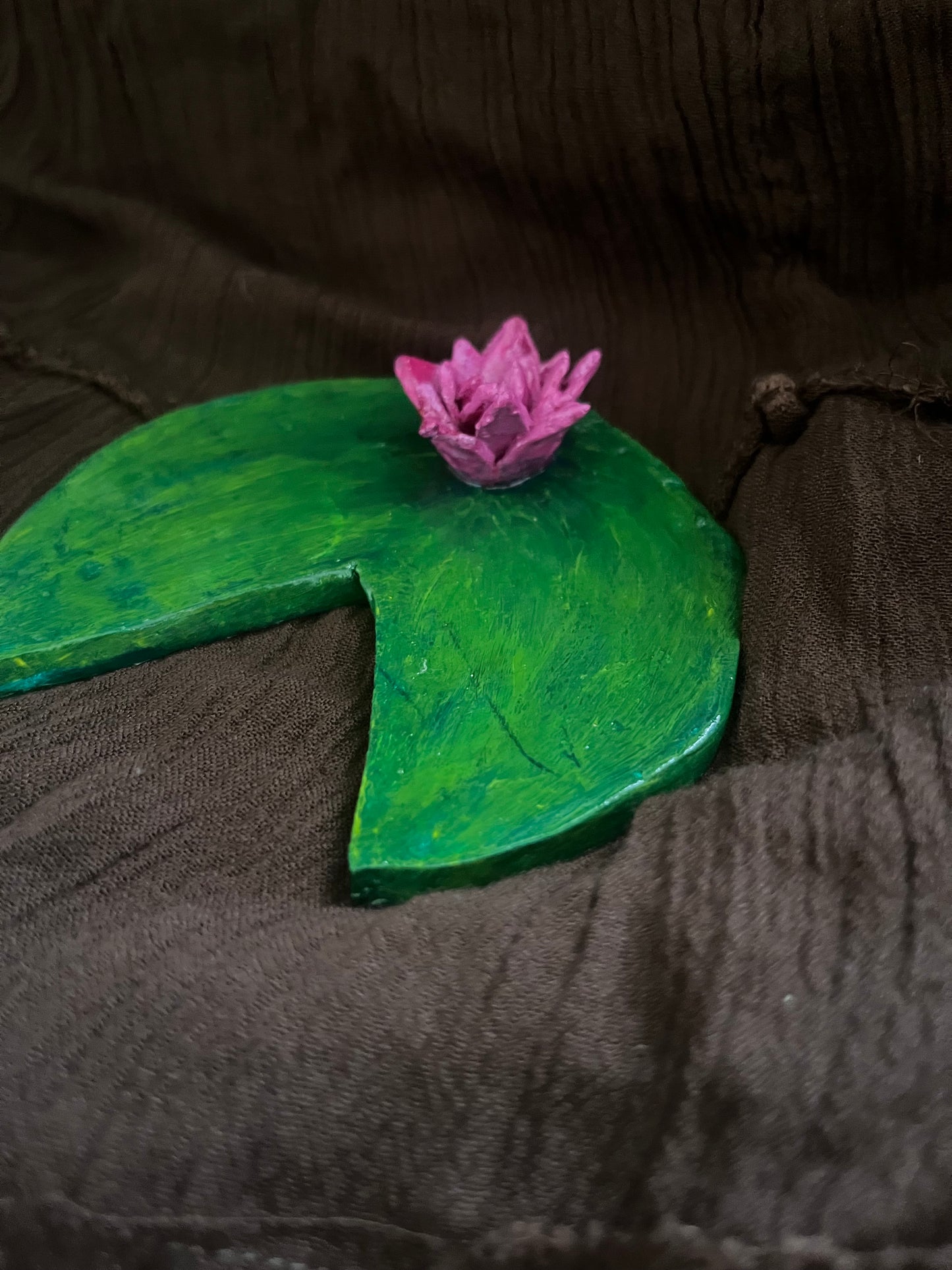 Water Lily on a Lily Pad