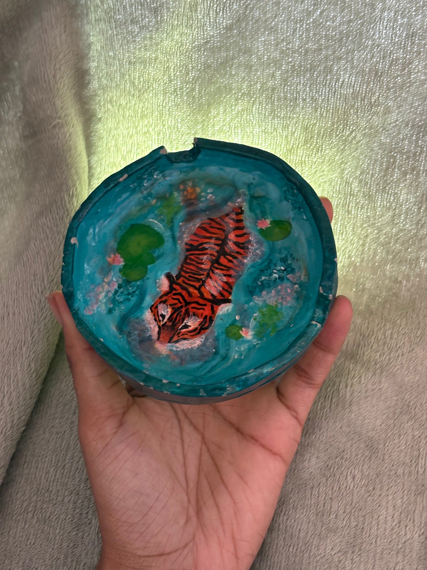 Swimming Tiger Ashtray