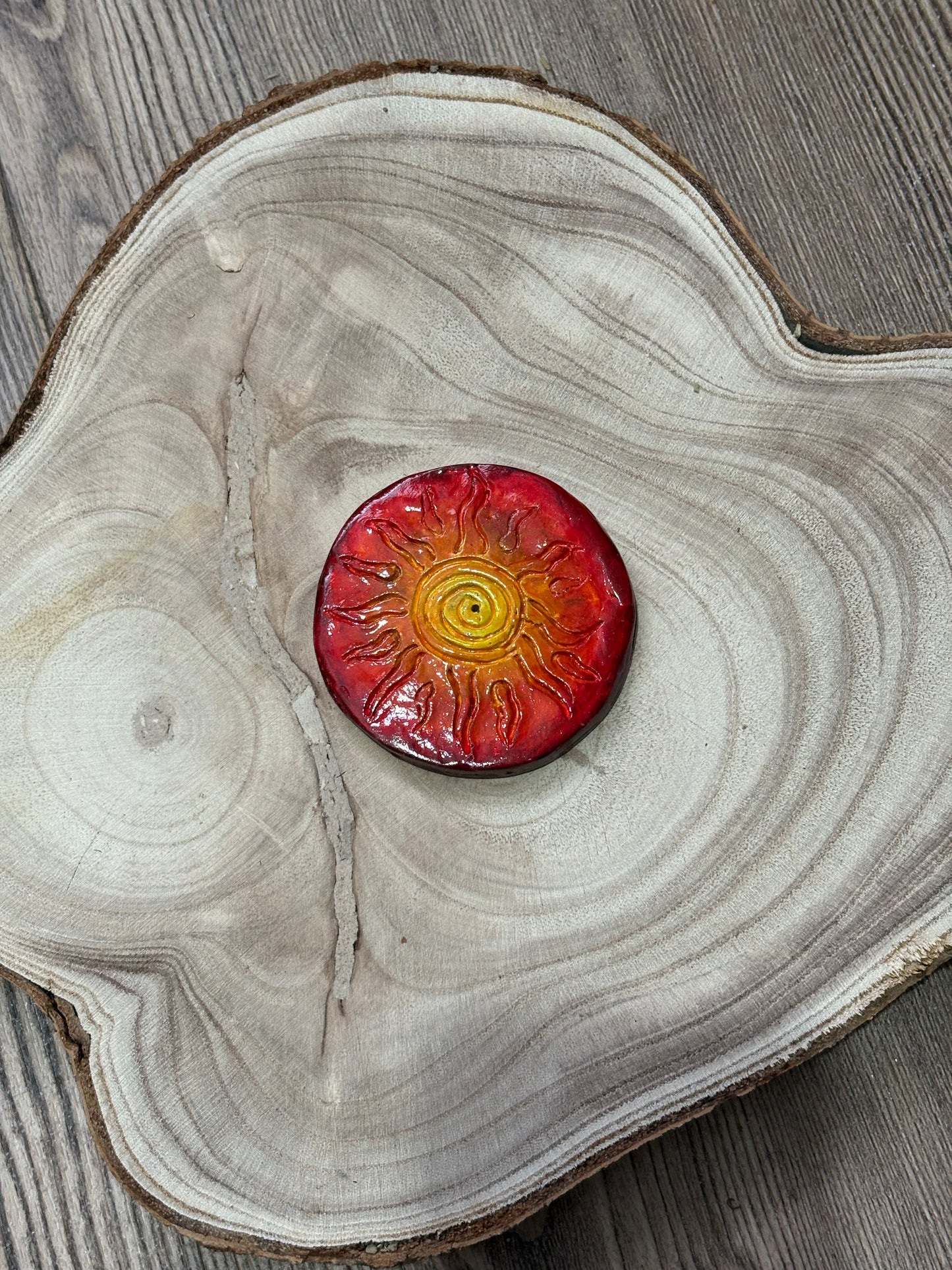 Incense Stand (Spiral Sun)