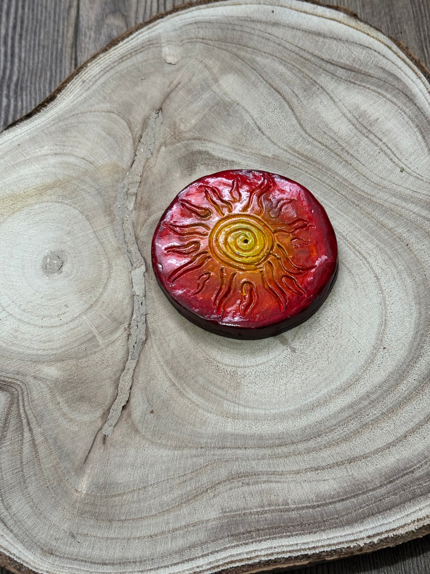 Incense Stand (Spiral Sun)