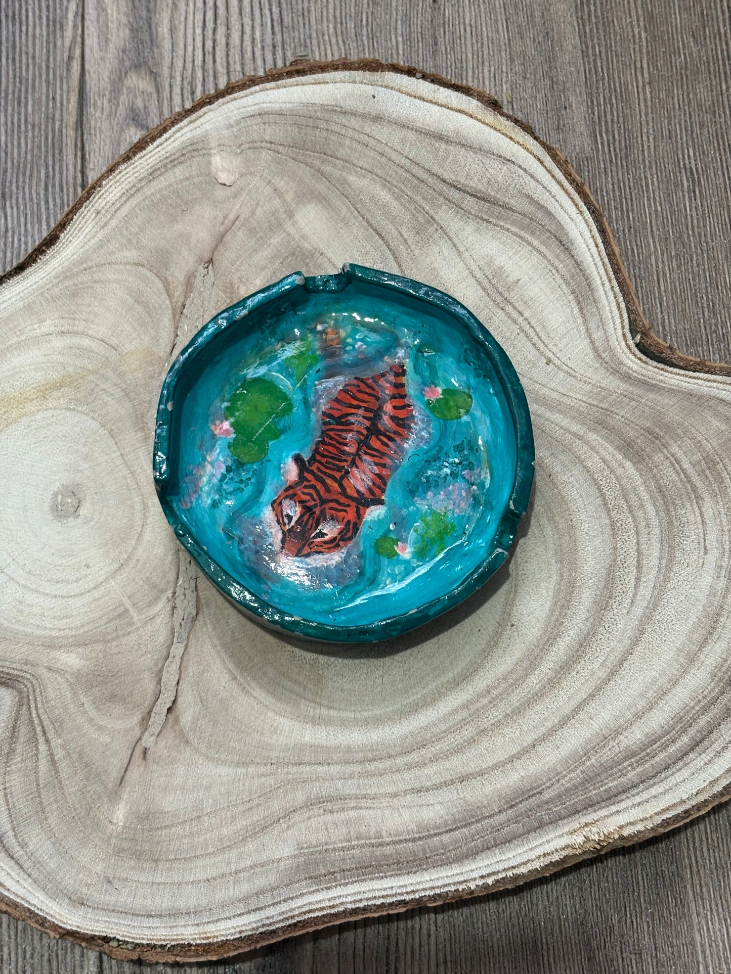 Swimming Tiger Ashtray