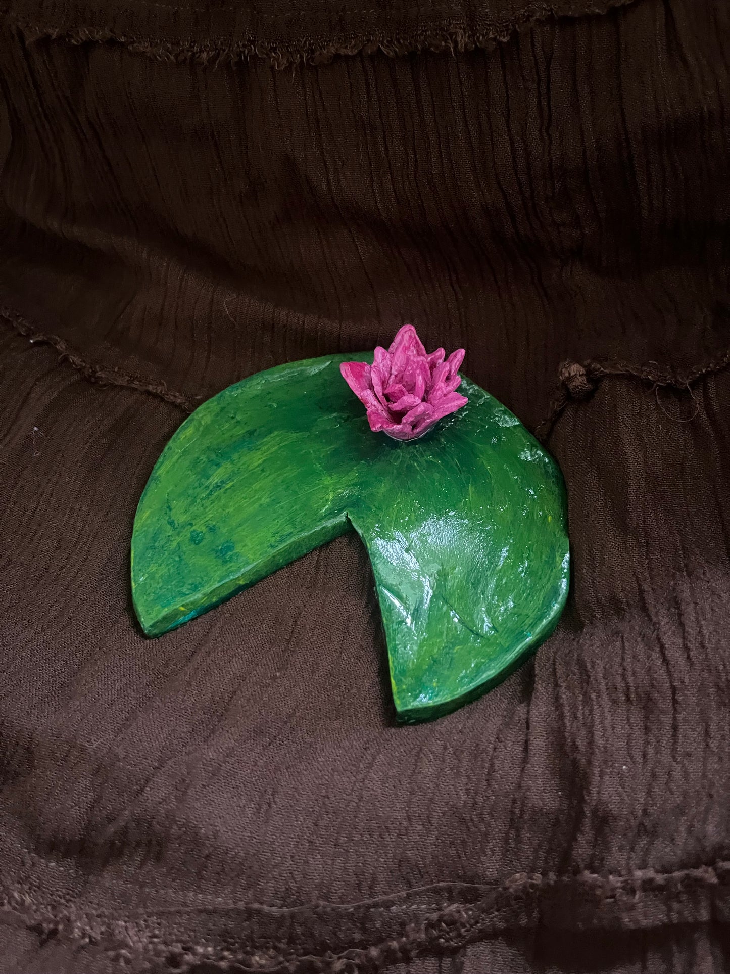 Water Lily on a Lily Pad