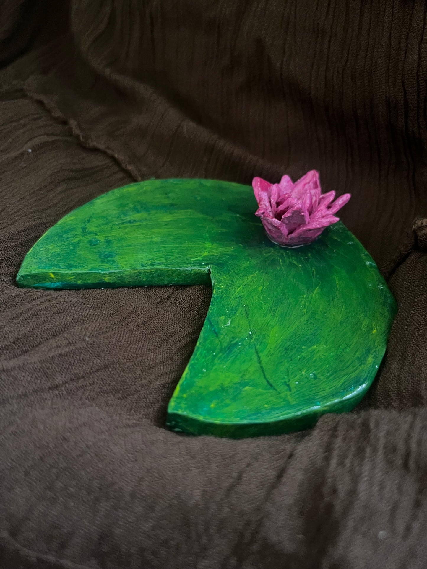 Water Lily on a Lily Pad