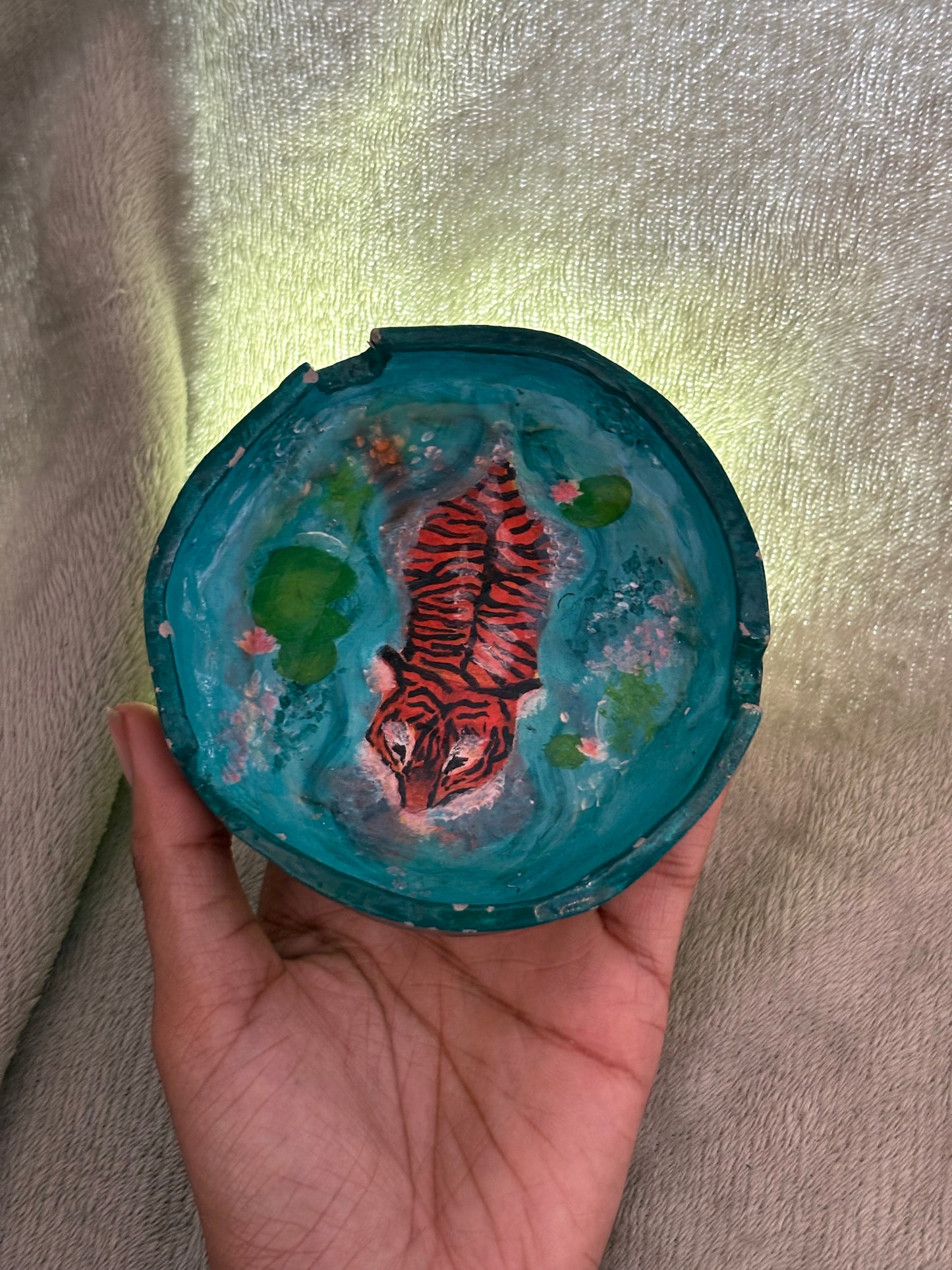 Swimming Tiger Ashtray